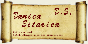 Danica Sitarica vizit kartica